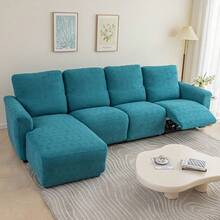 1pc Stretchable Fully Wrapped Chesterfield Sofa Cover, Universal For Electric Sofas - Zhuhuashi Style Home Decor Sofa Protector - Khaki - View 7