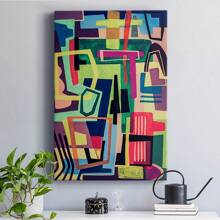 Connected Colors I Premium Gallery Wrapped Canvas - Ready To Hang - 8X12INCH - Xem 7
