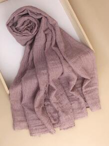 1 件女士纯色优质重压绉纱包头巾围巾披肩头带柔软头巾适合 Abaya 配饰女士面纱 - 彩色 - 查看 30