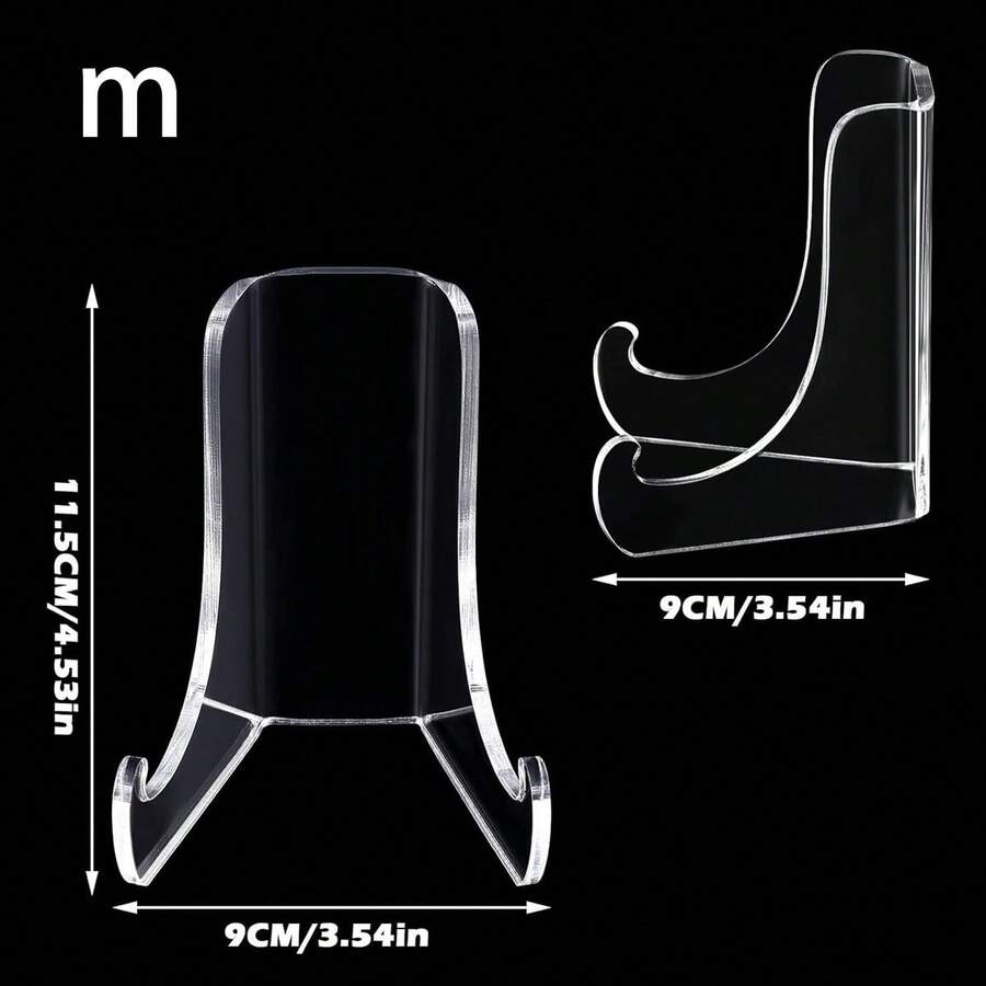 1pc Clear Acrylic Plate Stand, Art Display Stand, Acrylic Tea Cake