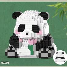 1 Set de Adorables Juguetes de Botella de Rompecabezas de Ensamblaje a Presión con Forma de Criatura de Mascota Panda, Diamante de Olla Caliente, Adecuado para Volver a la Escuela, Año Nuevo, Pascua, San Valentín, Cumpleaños, Regalos Festivos