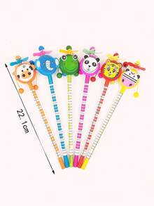 Creative Cartoon Windmill & Drum Shaped Pencil For Students, Learning Stationery & Writing Tool - Mix and Match Colors - View 7