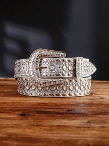 男士铆钉扣皮带一条，结实耐用，时尚百搭，适合休闲裤搭配，可作男士礼物 - 自動扣皮帶 - 查看 10