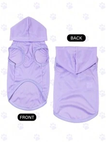 3pcs Fluorescent Green Polyester Solid Color Anti-Flea Reduce Hair Shedding Insulated Breathable Vest For Cats And Dogs, Indoor And Outdoor Use - Multicolor - View 2