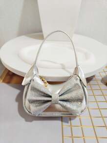 女童蝴蝶結手提包，節日禮物，時尚公主包，零錢包，迷你肩包