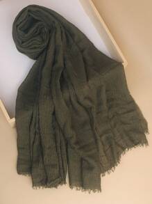 1 件女士纯色优质重压绉纱包头巾围巾披肩头带柔软头巾适合 Abaya 配饰女士面纱 - 彩色 - 查看 27