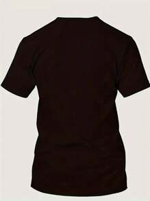 Smoke Pattern Graphic T-Shirt - Classic Crew Neck, Ultra Comfy, Unique Design, Perfect For Men Summer Casual Wear, Daily Vacation Resorts, And Outdoor Adventures, For Halloween - Multicolor - View 5