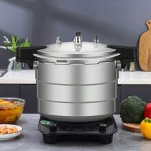 Wanbao Frosted Color Pressure Cooker, Household Gas/Electric Stove Universal Mini Anti-Explosion High-Pressure Cooker, 36cm - Silver - View 4