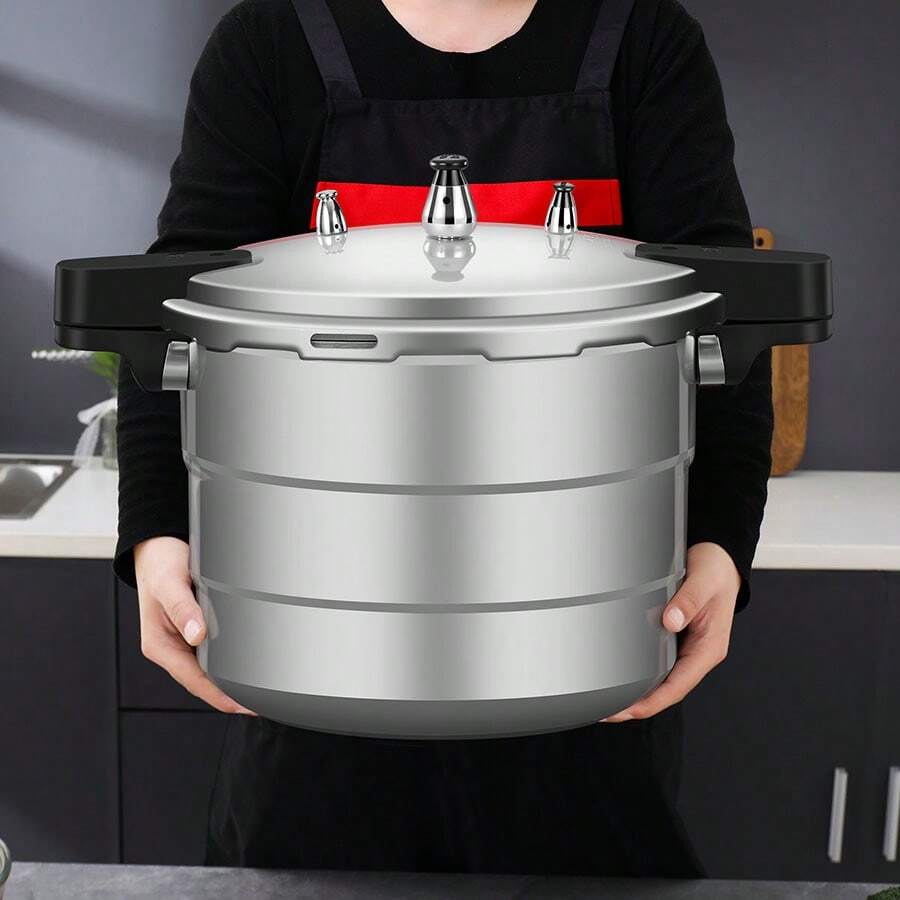 Wanbao Frosted Color Pressure Cooker, Household Gas/Electric Stove Universal Mini Anti-Explosion High-Pressure Cooker, 36cm - Silver - View 1