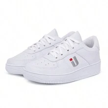 Unisex Casual Sneakers For Children Boy Girl Leisure Walk College School - trắng - Xem 4