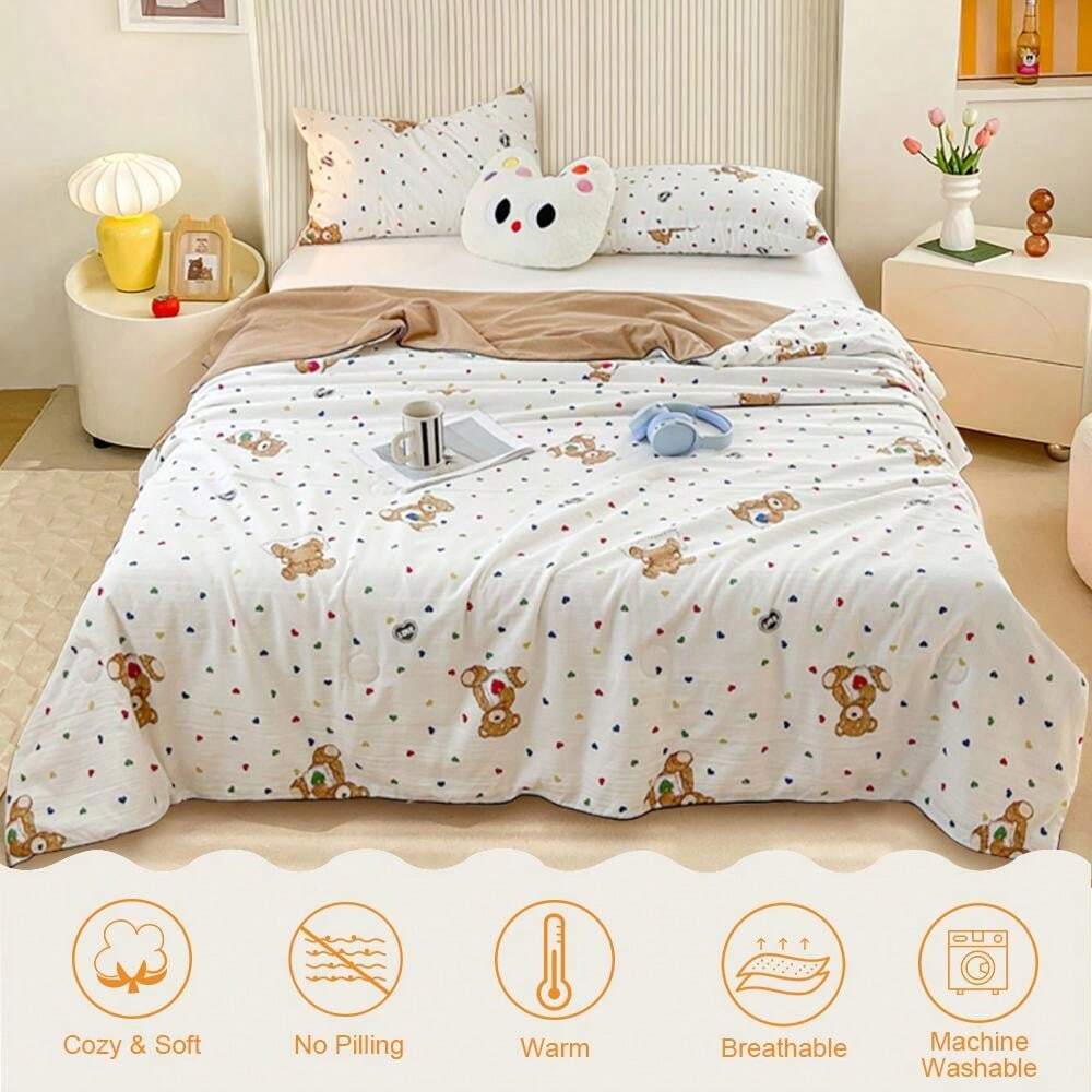 2024 New Arrival High Quality Super Soft! 1Pc Summer Quilt Bedding Set