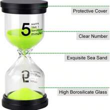 1/4/6pcs Colored Timer, 1/3/5/10/15/30 Minutes Sandclock Timer, Suitable For Games, Classrooms, Home Offices And Multiple Scenarios Best Gifts Birthday Graduation