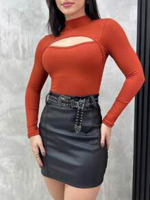 Women Tops - Burnt Orange - View 1