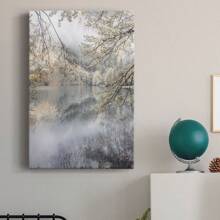 Misty Lake Premium Gallery Wrapped Canvas - Ready To Hang - 24X36INCH - View 4