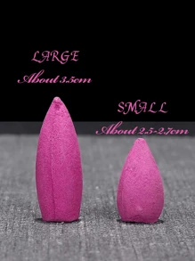 Backflow Incense Cone Waterfall Incense For Meditation, Yoga, Prayer, Gift Rose Tulip Jasmine Lavender Osmanthus Lily Sandalwood Agarwood For Backflow Incense Burner Base Natural, Halloween, Spooky, Autumn, Winter, Holiday, Festival Gifts Birthday Graduation - Multicolor - View 2