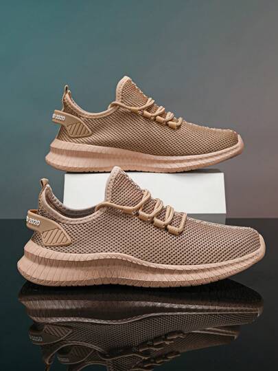 男款輕量運動鞋，柔軟底部健身跑步鞋，2024年新款夏季網布透氣耐磨步行鞋，非常適合旅行