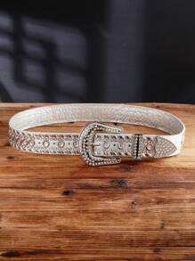 男士铆钉扣皮带一条，结实耐用，时尚百搭，适合休闲裤搭配，可作男士礼物 - 自動扣皮帶 - 查看 6