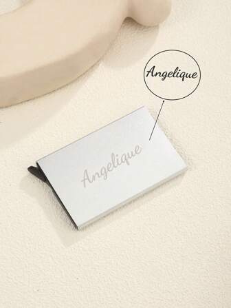 1pc Everyday Customizable Bank Card Holder
1pc Everyday Customizable ID Card & Bank Card Holder, Automatic Pop-Up Credit Card Box, DIY Business Card Case, Metal Aluminum Anti-RFID Card Wallet, Metal Card Sleeve