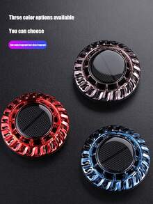 Red Heart Shaped Decorative Car Air Vent Aromatherapy Diffuser (Including 2pcs Solid Osmanthus Aroma Tablets) - Blue - View 8