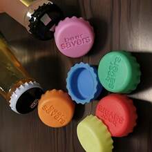 6/12pcs Assorted Colors Silicone Beer Savers, Reusable Bottle Caps For Beverage Storage, Durable Drink Sealers For Home And Outdoor Use - Multiple Specifications - View 1
