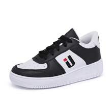 Kids Tennis Shoes - 黑與白 - 查看 2