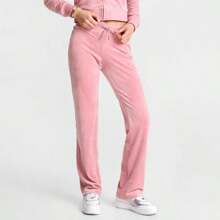 Quần thể thao Juicy Couture OG Big Bling Velour dành cho nữ - 11001076-650/Hoa Hồng - Xem 5