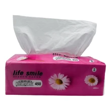 Giấy lụa nguyên chất Life Smile, 3 lớp, 150 tờ mỗi gói, khăn giấy du lịch di động, khăn ăn gia dụng, giấy vệ sinh ăn uống - Hồng - Xem 4