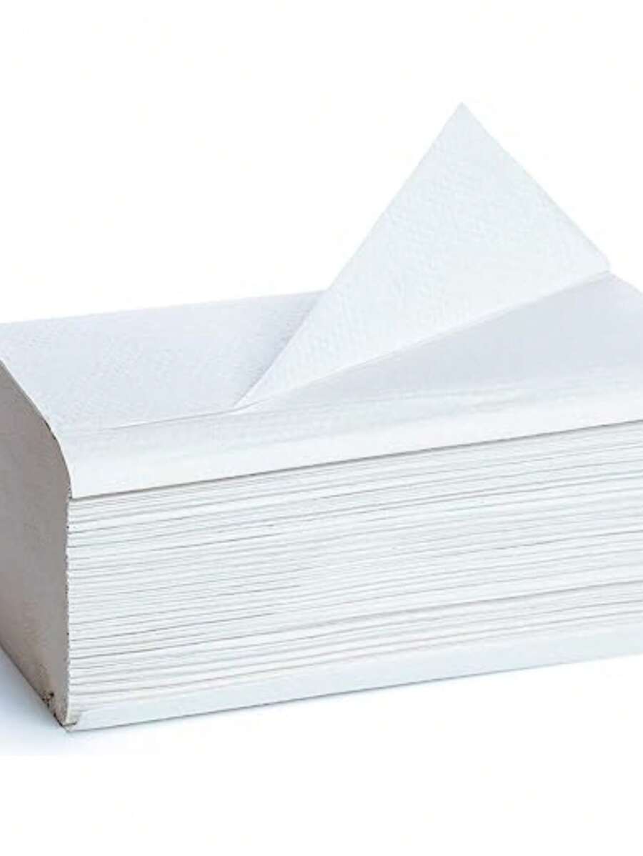 Interleaved Paper Towel Interleaved Paper Multi-Ply Paper Pack Of 1000 Sheets For Drying Hands 20cm X 20cm High Resistance,Kitchen,Bathroom,Home,Household Suppliers - White - View 1