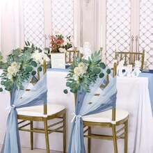 Bộ 2 vòng hoa cưới, Swags hoa nhân tạo cho vòm đám cưới Dấu hiệu chào mừng trang trí hoa trang trí, Swags hoa nhân tạo cho phông nền lễ tân cắm hoa - Rượu sâm banh - Xem 4