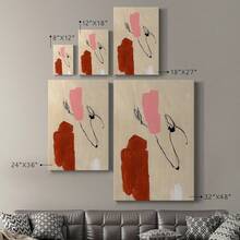 Terra Rosa Abstract I Premium Gallery Wrapped Canvas - Ready To Hang - 8X12英寸 - 查看 2