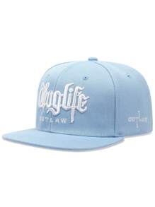 1pc Fashion Baseball Cap With "Thuglife" Embroidery, Adjustable Snapback Hip Hop Hat For Adults Outdoor Casual Sun Protection - Shape - View 17