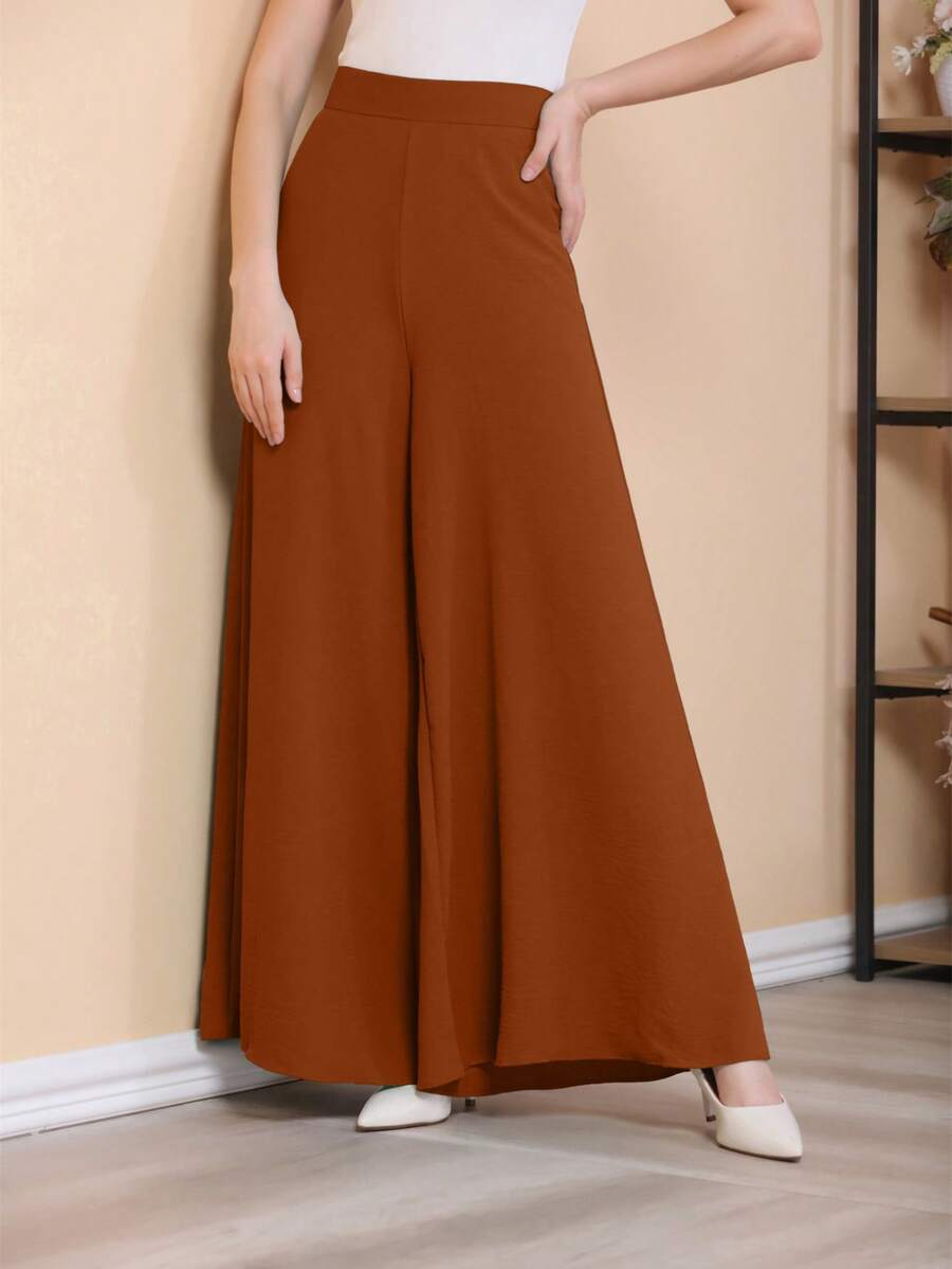 Women Pants - 鏽棕色 - 查看 1