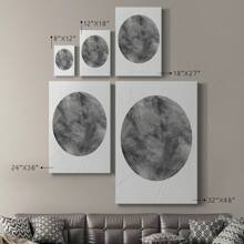 Graphite Moon II Premium Gallery Wrapped Canvas - Ready To Hang - 24X36INCH - View 3