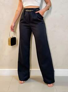 Women Pants - 黑色 - 查看 1