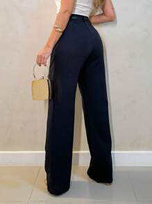 Women Pants - 黑色 - 查看 2