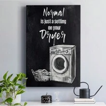 Normal Is Just A Setting Premium Gallery Wrapped Canvas - Ready To Hang - 8X12英寸 - 查看 10