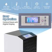 Lifezeal 250 Pints Commercial Dehumidifier Industrial Heavy Duty Dehumidifierw/Drain Hose - White - View 4