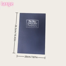 1pc Creative Book Safe Box, Blue Dictionary Key Style, Home Invisible Bedside, Mini, Regular, Medium, Large, Fake Book Safe Box, Suitable For Office, Bedroom And More