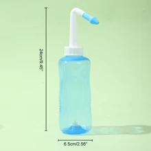 Sistema de lavado nasal para alivio de sinusitis - Limpieza profunda de los conductos nasales, diseño cómodo y fácil de apretar, a prueba de fugas - Incluye botellas prácticas para el lavado nasal