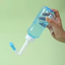 Sistema de lavado nasal para alivio de sinusitis - Limpieza profunda de los conductos nasales, diseño cómodo y fácil de apretar, a prueba de fugas - Incluye botellas prácticas para el lavado nasal