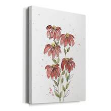 Watercolor Blooms II Premium Gallery Wrapped Canvas - Ready To Hang - 24X36英寸 - 查看 2