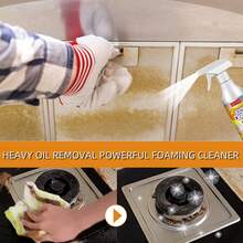 Kitchen Foam Cleaner, Household Grease Cleaner For Kitchen Range Hood Heavy Grease, 60ml (Random Version For New And Old) - White - View 6