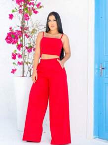 Women Two-Piece Outfits - Đỏ - Xem 2