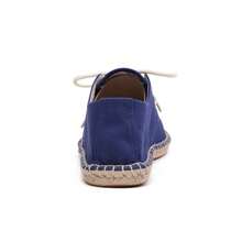 Men Espadrilles Canvas Shoes, Straw Rope Sole, Casual Breathable Woven Flat Shoes. Striped Braided Non-Slip Unisex Lace-Up Rope Sole Fisherman Shoes. (Narrow Toe, Big Feet Recommend Sizing Up One)