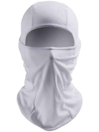 Ski Mask Balaclava Face Mask-UV Protection Dustproof Windproof Face Cover For Men Skiing, Snowboarding And Cycling Ski Mask, All White