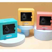 1 Con heo đất nhỏ, An toàn, Con heo đất, Mật khẩu mở, Mật khẩu két tiết kiệm, Hộp đựng tiền có mật khẩu, Thiết kế an toàn, Quà tặng tốt, Quà tặng Phục sinh sáng tạo - Màu tím - Xem 2