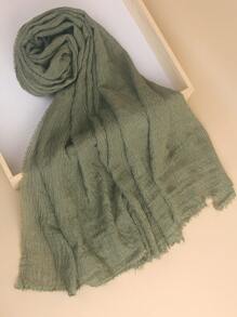 1 件女士纯色优质重压绉纱包头巾围巾披肩头带柔软头巾适合 Abaya 配饰女士面纱 - 彩色 - 查看 9