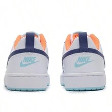 Nike 儿童 COURT BOROUGH LOW 休闲运动鞋，2026 年夏季新款 BQ5448-112 - 白色 - 查看 2