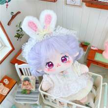 20cm Soft Doll Purple Hair, Skeleton Optional, Different Clothes, - Perfect Activity & Birthday Gift! You Need Make Up The Doll's Face,And The Long Hair Styles Need To Be Groomed By Yourself