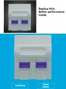 A Home Game Console 821 Games Connected With TV Wired Gamepad, High Definition, Card Slot, Classic Retro Game Box, Arcade, Two-Player Childhood Memories Red And White Gaming Machine - Light Grey - View 7